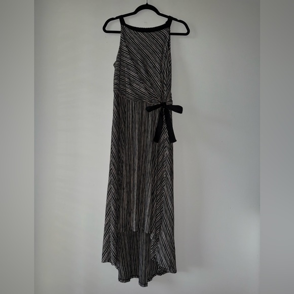 Maeve Anthropologie Hi-Low Salsola Summer Striped Dress Size Medium - Picture 11 of 12